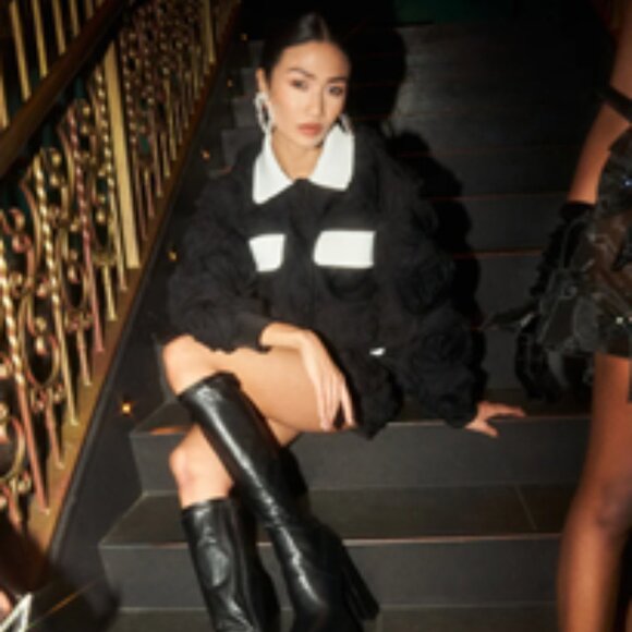 AKIRA - 3D FLORAL BOMBER SET - JACKET AND SKIRT - Picture 9 of 9